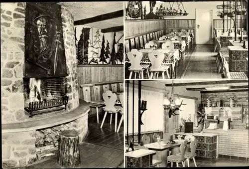 Ak Berga an der Weißen Elster Thüringen, Hammer Michel Baude, Gaststätte der LPG Elstertal