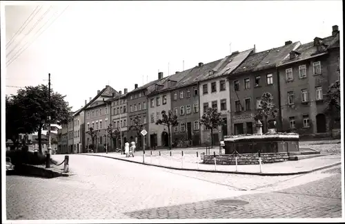 Ak Schleiz in Thüringen, Marktplatz, Brunnen
