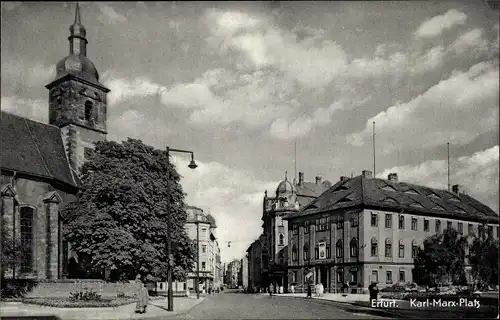 Ak Erfurt in Thüringen, Karl-Marx-Platz