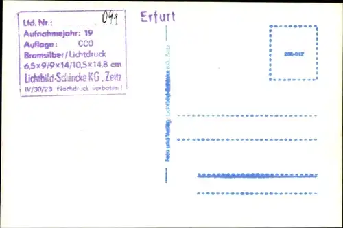 Ak Erfurt in Thüringen, Straßenpartie