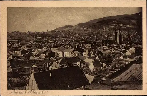 Ak Neustadt an der Weinstraße, Panorama, Kirchturm