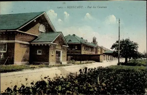 Ak Neustadt an der Weinstraße, Rue des Casernes