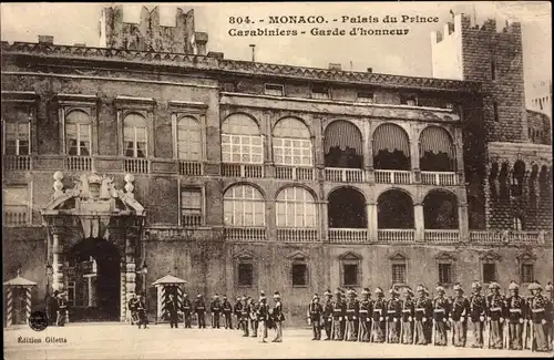 Ak Monaco, Palais du Prince, Carabiniers