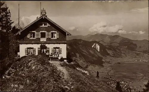 Ak Oberammergau in Oberbayern, Starnberger Hütte, Laberjoch