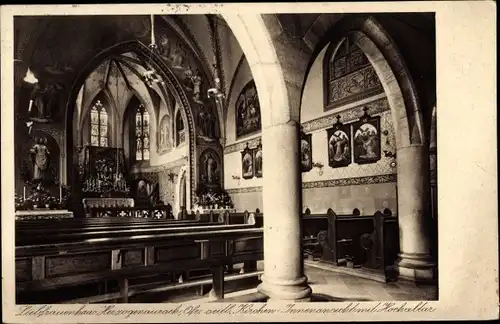 Ak Herzogenaurach, Liebfrauenhaus, Innenansicht, Hochaltar