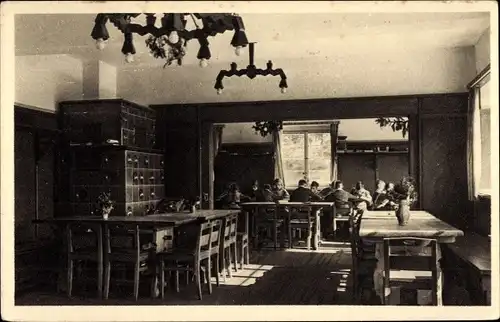 Ak Gemünd Schleiden in der Eifel, Jugendherberge, Blick in die Tagesräume