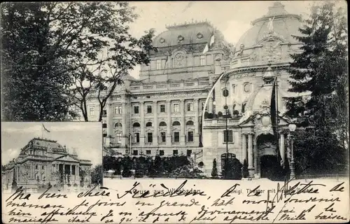 Ak Wiesbaden in Hessen, Königl. Theater