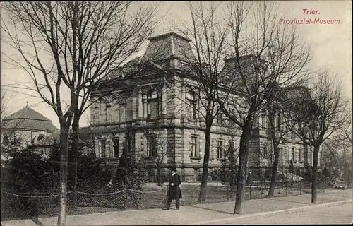 Ak Trier, Provinzial-Museum, Außenansicht