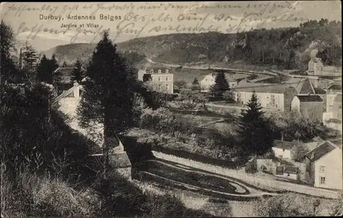 Ak Durbuy Wallonien Luxemburg, Jardins et Villas