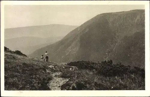 Ak Studniční hora Brunnberg Reg. Königgrätz, Blick auf den Brunnberg