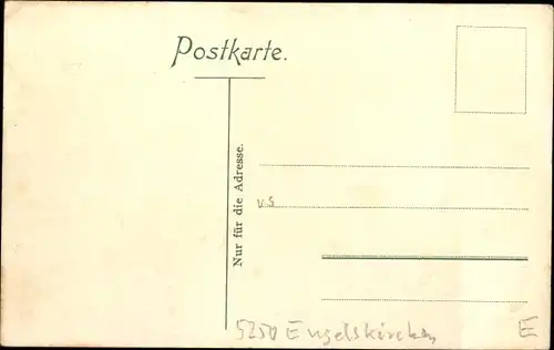 Ak Ründeroth Engelskirchen, Aggerthal, Ortsansicht mit Fluss