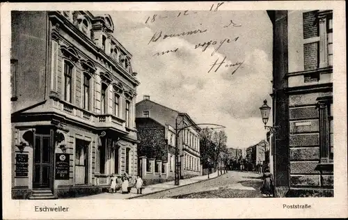 Ak Eschweiler in Nordrhein Westfalen, Partie in der Poststraße