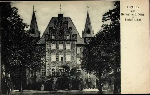 Ak Hennef an der Sieg, Schloss Allner