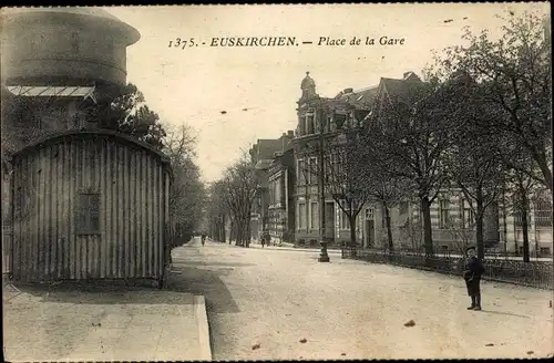 Ak Euskirchen Nordrhein Westfalen, Bahnhofsplatz