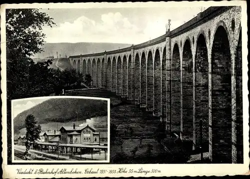 Ak Altenbeken in Nordrhein Westfalen, Bahnhof, Viadukt