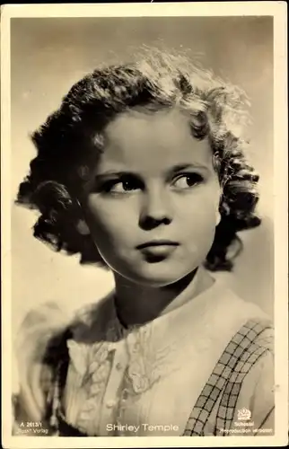 Ak Schauspielerin Shirley Temple, Portrait