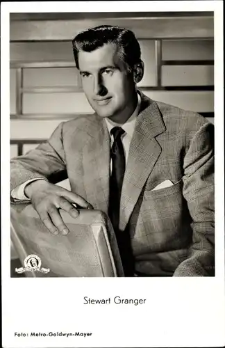 Ak Schauspieler Stewart Granger, Portrait