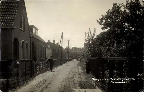 Ak Bruinisse Zeeland, Burgemeester Hagelaan