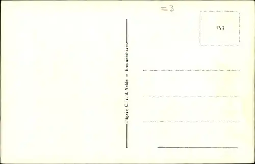 Ak Brouwershaven Zeeland, Watersnood 1953, Kerkslop