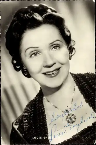Ak Schauspielerin Lucie Englisch, Portrait, Autogramm