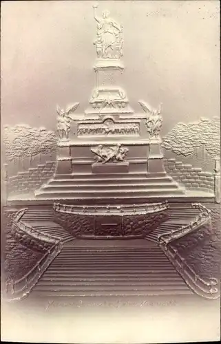 Präge Ak Rüdesheim am Rhein, Niederwald Nationaldenkmal