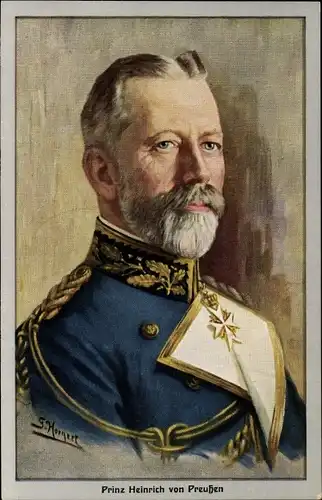 Künstler Ak Hornert, S., Großadmiral Prinz Albert Wilhelm Heinrich von Preußen, Portrait, Uniform