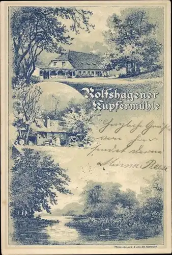 Litho Rohlfshagen Rümpel Schleswig Holstein, Kupfermühle
