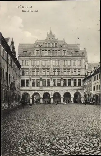 Ak Görlitz in der Lausitz, Neues Rathaus