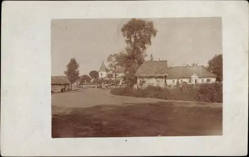 Foto Ak Powonsk Ukraine, Ortspartie