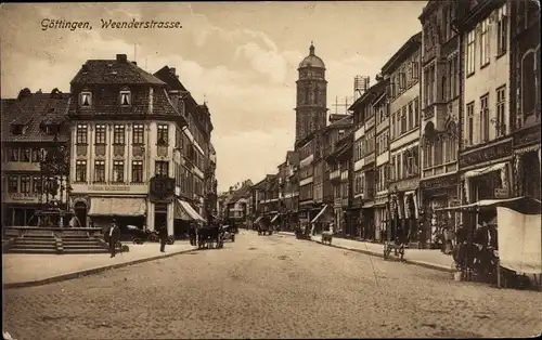 Ak Göttingen in Niedersachsen, Weender Straße