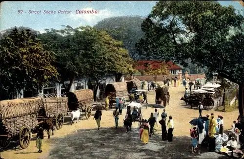 Ak Pettah Colombo Sri Lanka Ceylon, Street Scene