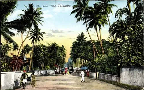 Ak Colombo Ceylon Sri Lanka, Galle Road