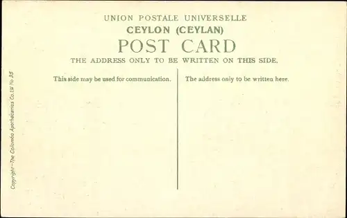 Ak Colombo Ceylon Sri Lanka, Galle Road
