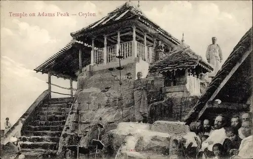 Ak Ceylon Sri Lanka, Temple on Adams Peak