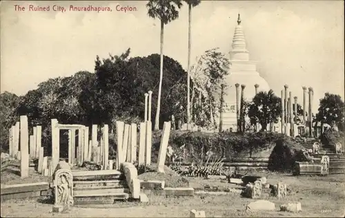 Ak Anuradhapura Ceylon Sri Lanka, Tuparama Dagoba