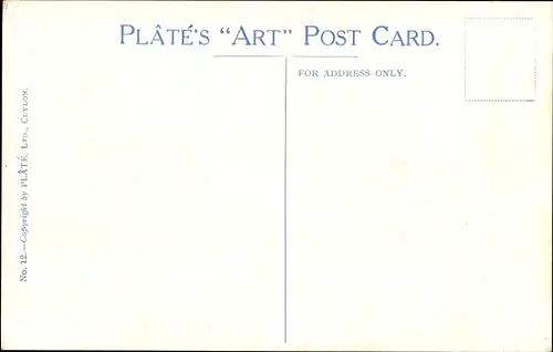 Ak Ceylon Sri Lanka, Native Roadside Scene