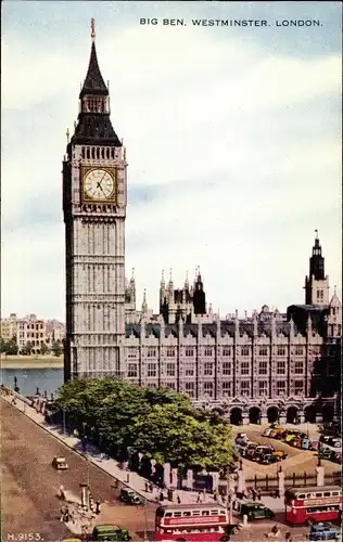 Ak London City England, Westminster, Big Ben