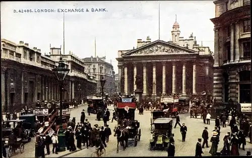 Ak London City England, Exchange and Bank