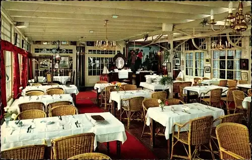 Ak Volendam Nordholland Niederlande, Hotel Spaander, Innenansicht