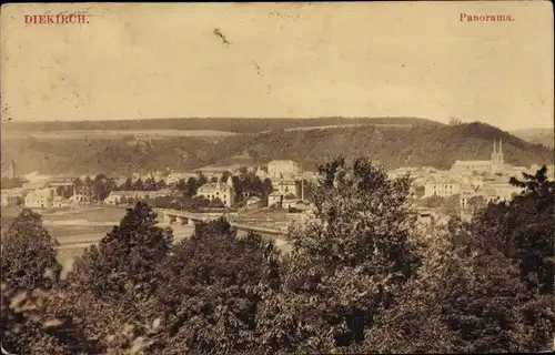 Ak Diekirch Luxemburg, Panorama