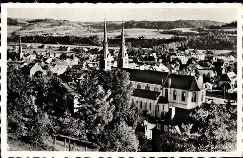 Ak Diekirch Luxemburg, Vue generale, Kirche