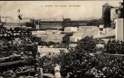 Ak Rabat Marokko, Les Oudayas, Les Terrasses