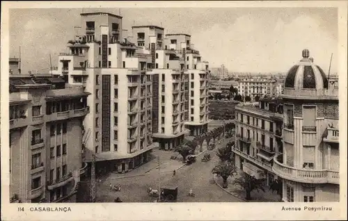 Ak Casablanca Marokko, Avenue Poeymirau