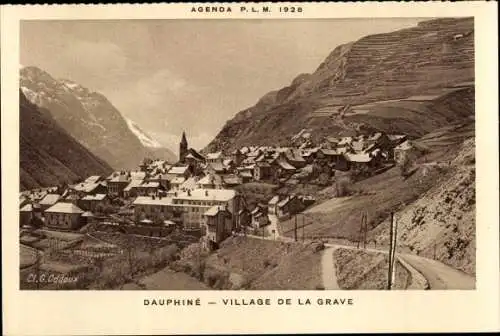 Ak La Grave Hautes Alpes, Dauphiné, Village