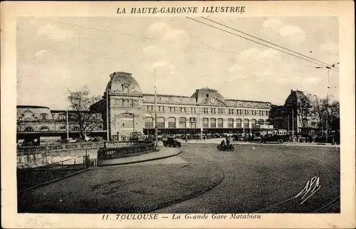 Ak Toulouse Haute Garonne, La Grande Gare Matabiau