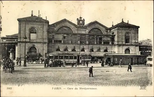 Ak Paris XV Vaugirard, La Gare Montparnasse