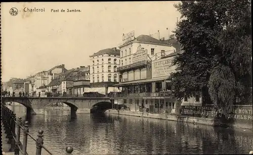 Ak Charleroi Wallonien Hennegau, Pont de Sambre