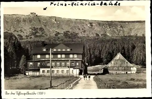 Ak Karpacz Krummhübel Riesengebirge Schlesien, Schlingelbaude, Prinz-Heinrich-Baude