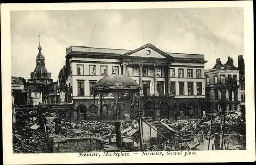 Ak Namur Wallonien, Marktplatz