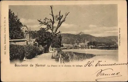 Ak Namur Wallonien, La Plante et le chemin de halage
